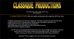 Desktop Screenshot of classique-productions.com